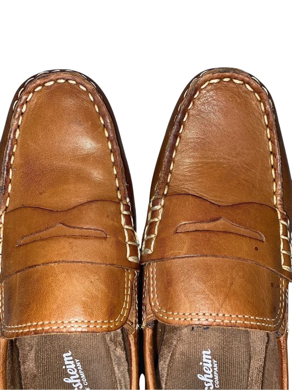 Florsheim Jasper Driver Jr. Saddle Tan Boys Size 4.5 Penny Loafer Leather